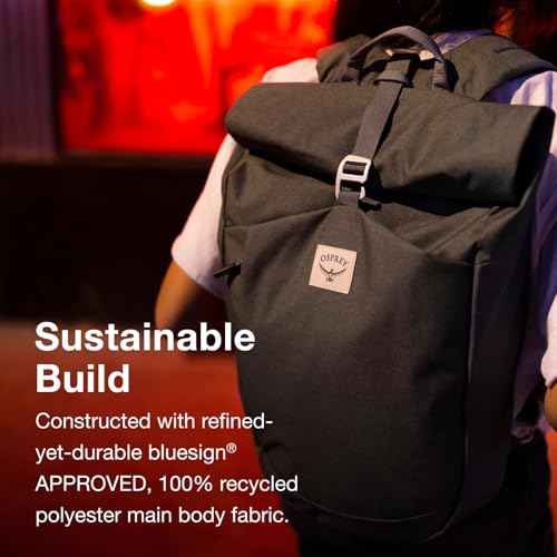 Osprey Arcane Roll Top Commuter Backpack, Matcha Green Heather