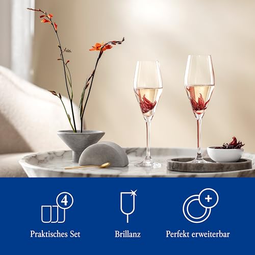 Villeroy & Boch La Divina Champagne Flute, Set of 4 Glass