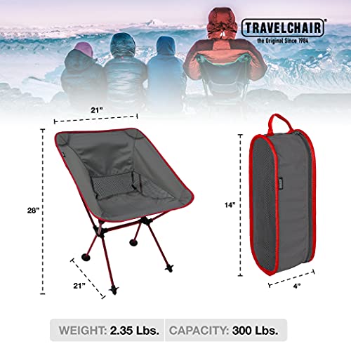 Travel Chair Joey Chair Folding Camping Chair Outdoor for Hiking Backpacking Lawn Beach Sports Lightweight Stable Portable...