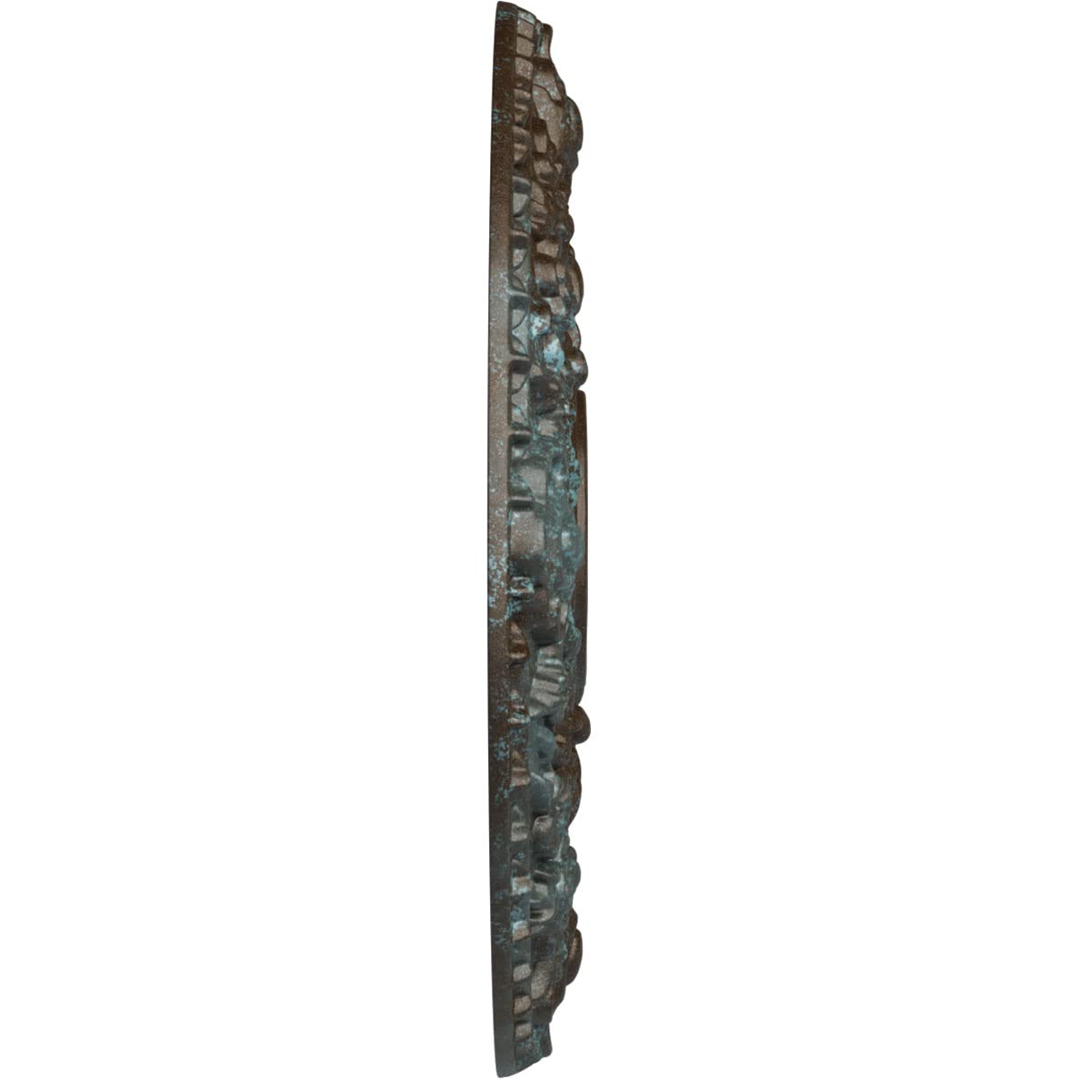 Ekena Millwork Cm18Robbs Rose Ceiling Medallion, Bronze Blue Patina