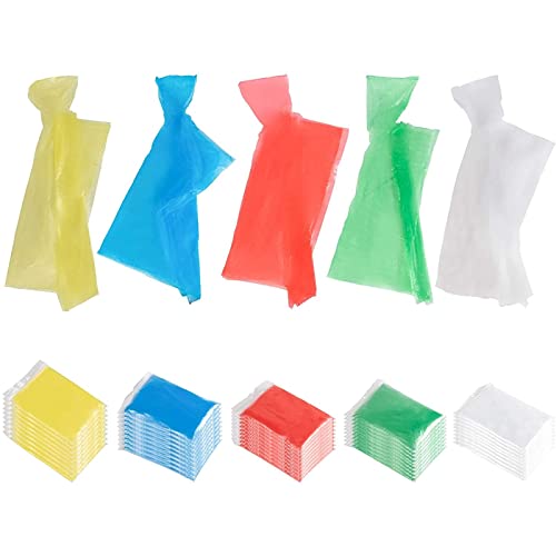 Juvale Disposable Rain Ponchos for Adults - Packable Travel Poncho - Waterproof Hooded Design - Festival Essentials - 50 P...