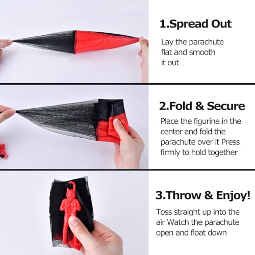 Valentines Day Gifts for Kids Parachute Toys: Easter Basket Stuffers Outdoor Toys, Birthday for Teenagers 3 4 5 6 7 8 9 10...