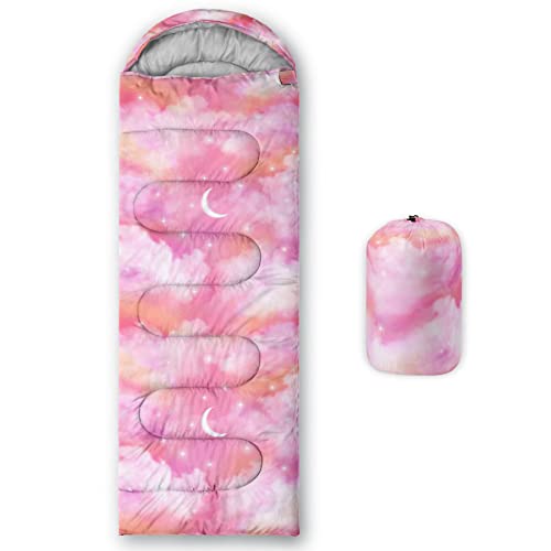QOOMO Camping Sleeping Bags,3 Season Warm & Cool Weather,Lightweight,Waterproof Sleeping Bags for Adults & Kids,Traveling,...