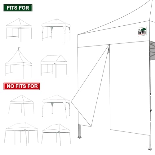 Eurmax USA 10FT Instant Canopy SunWall with Middle Zipper Wall for Pop Up Canopy Tent，1 Pack Sidewall for Outdoor Shade (B...