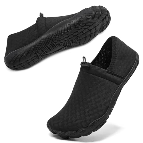 Racqua Women Men Water Shoes Slip-On Barefoot Beach Shoes Outdoor Breathable Sneakers