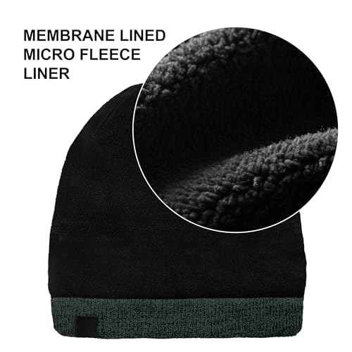 DexShell Waterproof Beanie for Men & Women, Windproof Thermal Winter Hat with Fleece Liner, Cuffed Knit Cap for Cold Weather