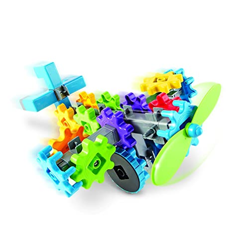 Learning Resources Gears! Gears! Gears! Flight Gears - 44 Pieces, Ages 4+, STEM Activities, Fine Motor Skills, Toddler Exp...