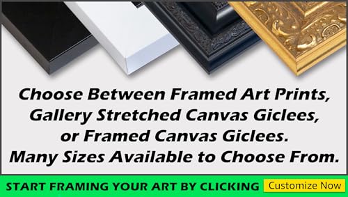 ArtDirect Non-Embellish Persiann Ornament III Custom Framed Art Print Giclee Print or Canvas Options with Various Sizes and Customization by Vision Studio