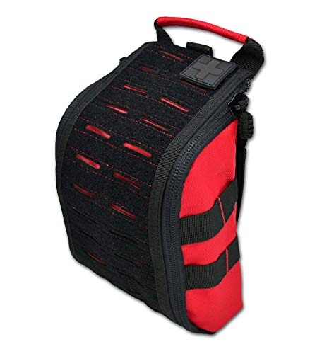 Lightning X Spread Eagle Premium Tactical IFAK Accessory Pouch w/Laser Cut MOLLE - RED