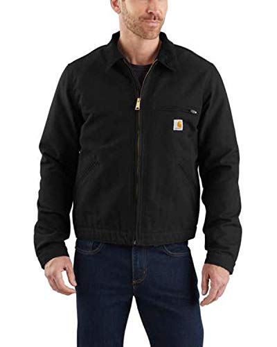 Carhartt Men's Relaxed Fit Duck Blanket-Lined Detroit Jacket