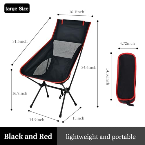 Portable Camping Chair Backpacking Chair - Ultralight Folding Chair - Compact, Lightweight Foldable Chairs for Hiking Moun...