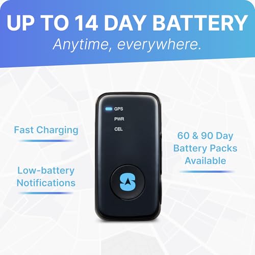 Spytec Atlas GPS Tracker for Vehicles & Kids | Up to 14-Day Battery Life | Waterproof Magnetic Case, Geofencing, Portable ...