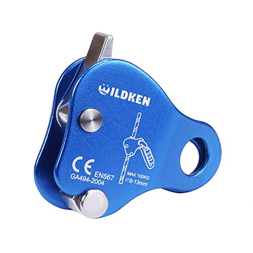 WILDKEN Climbing Ascender Fall Protection Belay Device Climbing Rope Grab for Rock Climbing Mountaineering Tree Arborist E...