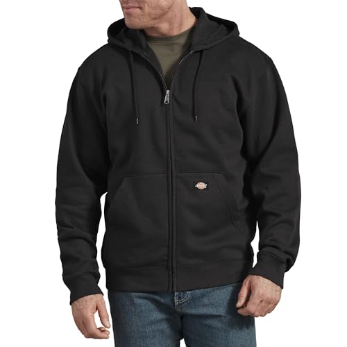 Dickies mens Full Zip Fleece Hoodie