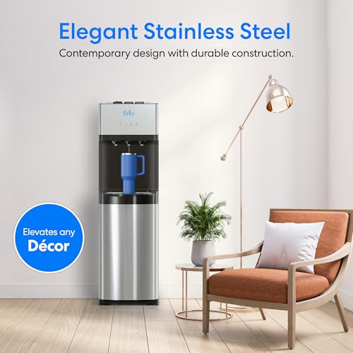 Brio Self Cleaning Bottom Loading Water Cooler Water Dispenser – Limited Edition - 3 Temperature Settings - Hot, Cold & Co...
