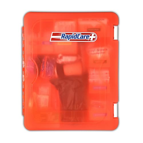 Rapid Care First Aid Kit, 100 Person Trauma Kit, 217 Pieces, ANSI 2021 Compliant, Exceeds OSHA Standards, AB2660 Trauma Re...