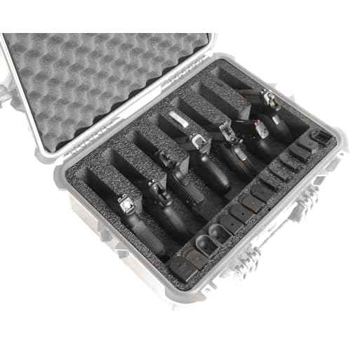 Case Club Foam Only to Fit Apache 4800 (Harbor Freight) - 7 Pistol Foam Set