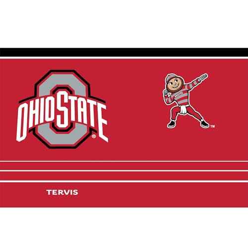 Tervis Traveler Ohio State Buckeyes - MVP Triple Walled Insulated Tumbler Travel Cup Keeps Drinks Cold & Hot, 30oz, Stainless Steel
