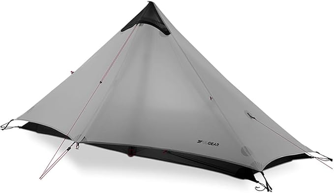 Telomat 3F UL Gear Lanshan1 Ultralight Tent 3/4 Season Portable Backpacking Tent for 1-Person 15D Silicon Coated Waterproo...