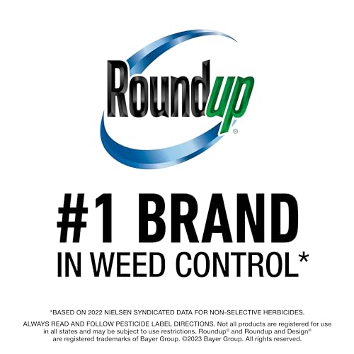 Roundup Weed and Grass Killer₄ Concentrate, Use Around Flower Beds and Trees, on Walkways, and in Other Areas in Yards, 64 fl. oz.