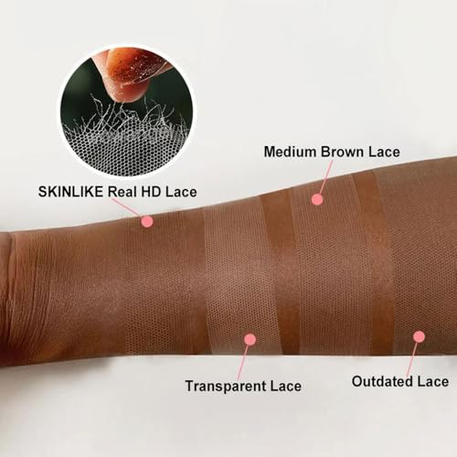 Body Wave 0.095mm Real HD 13x4 Lace Frontal Brazilian Human Hair Real Invisible HD Lace Human Hair Ear to Ear Full Density Lace Frontal Closure Tiny Knots (18inches)