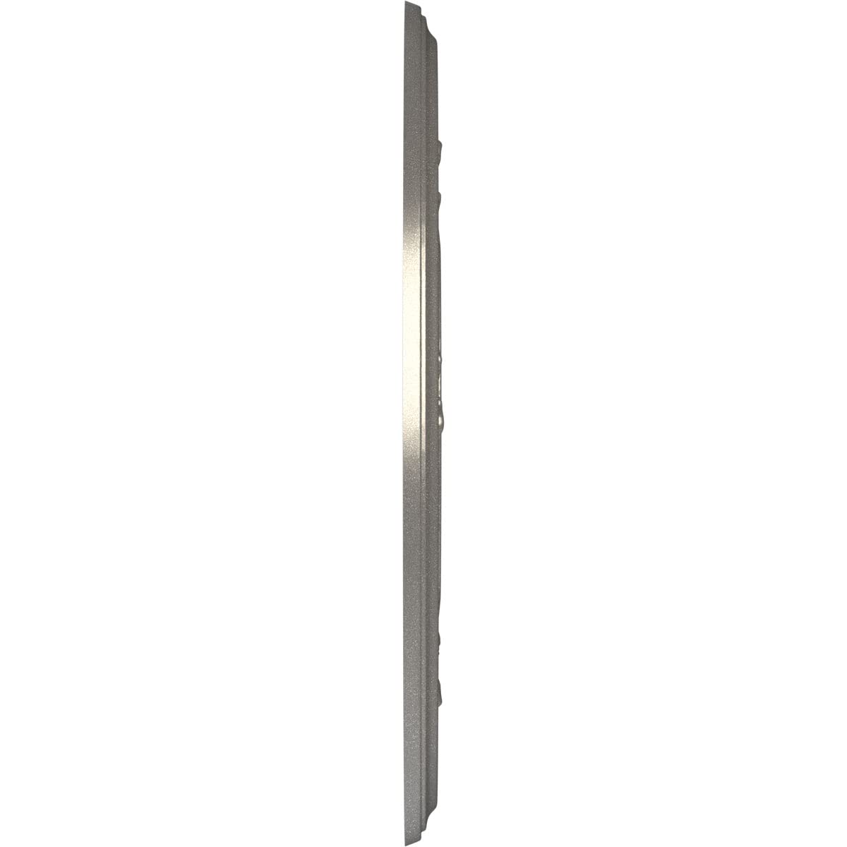 Ekena Millwork 13Od X 3 1/2Id X 3/4P Baltimore Thermoformed Pvc Ceiling Medallion (Fits Canopies Up To 5 1/4), Aged Dark Steel