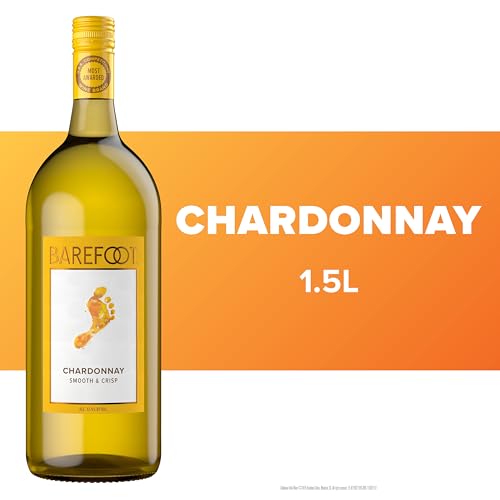 Barefoot Chardonnay, White Wine, 1.5 Liters Bottle
