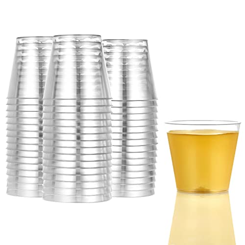 Hanna K. Signature 100 Shot Glasses 2oz Clear Premium Hard Plastic Disposable Cups, Ideal for Jello Shots, Wine Tasting, C...