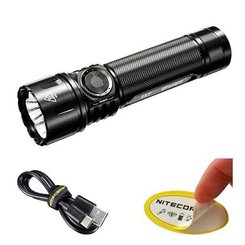 Nitecore EX7 6000 Lumen Flashlight ? High Performance Rechargeable Torch with Spotlight, Floodlight, Mixed ? USB-C Fast Charging, 546y Throw, Magnetic Tailcap, IP68 Waterproof
