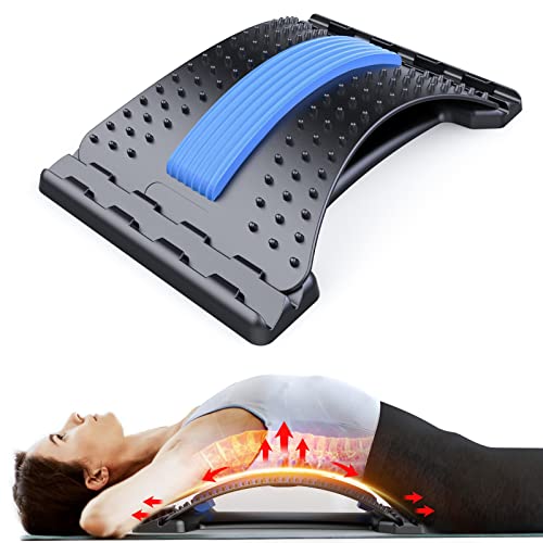 MINOLL Back Stretcher for Lower Back Pain Relief, 3 Level Adjustable Lumbar Back Cracker Board, Back Cracking Device, Back...
