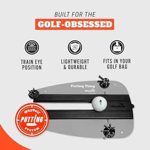 WHYGOLF Putting Thing - Perfect Your Putting Stroke with Adjustable Putting Gates, for Putting Green & Home Practice, Golf Putter Teaching & Training Aid for Club Practice Equipment