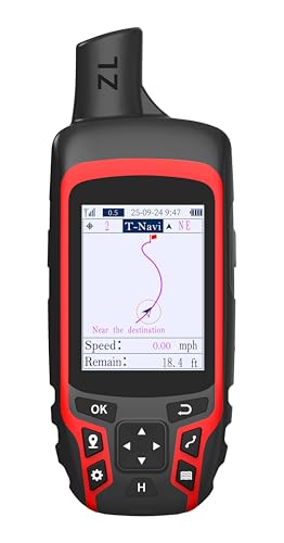 NiesahYan A6 Handheld GPS for Hiking, Rugged Waterproof GPS Navigator with 20 Hrs of Battery Life, 2 Navigation Mode, 2.4"...