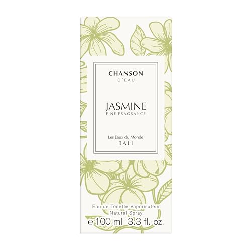 Chanson Jasmine Eau de Toilette 3.4 fl oz (Pack of 1), Notes of Jasmine, Tuberose, and Vanilla, Women's Fragrance, Long Lasting, Everyday Fragrance, Travel Size