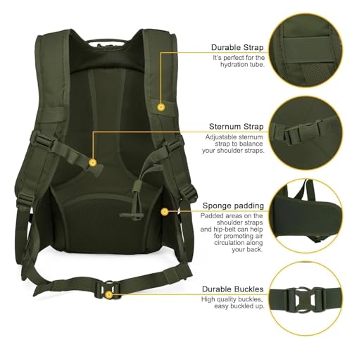 Mardingtop 28L Tactical Backpack+Molle Tactical Utility Pouch