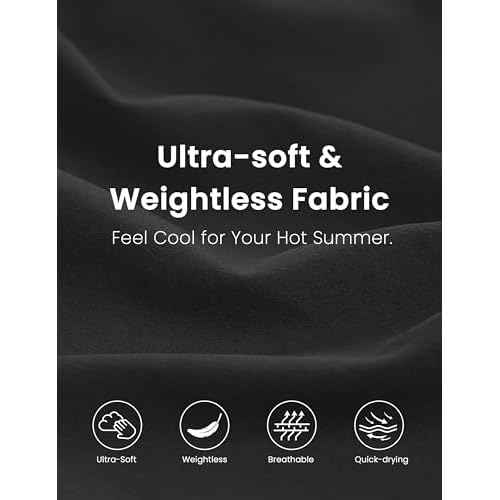 CRZ YOGA Lightweight Wide Leg Cropped Pants for Women 25" - Casual Travel Work Sweatpants Summer