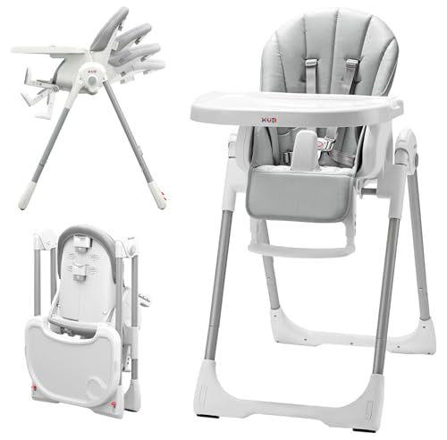 KÜB 3-in-1 Foldable Baby High Chair | Multifunctional Infant High Chairs for Babies and Toddlers | Removable Seat & Tray E...