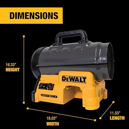 DEWALT 70000-BTU Outdoor Portable Forced Air Propane Heater
