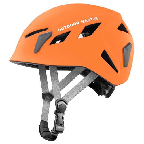 OutdoorMaster Rock Climbing Helmet Adults Mountaineering Helmet Arborist Helmet Hiking Caving Search and Rescue Tree Climb...
