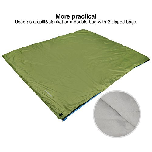 REDCAMP Ultra Lightweight Sleeping Bag for Backpacking, Hiking, Comfort for Adults Warm Weather, with Compression Sack