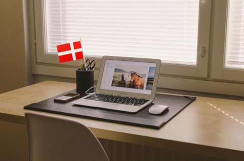 10 Pack Denmark Flags - DK Handheld Flag- 5x8 in,Danes Mini Flag. Suitable For Party Decorations, Store Displays, Bar Deco...