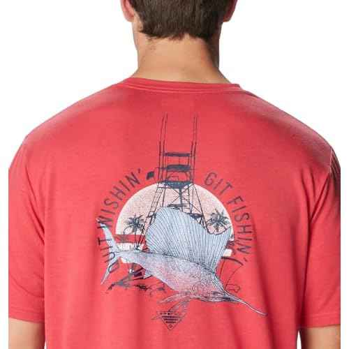 Columbia Mens PFG Sail Tower Tech Tee Short Sleeve
