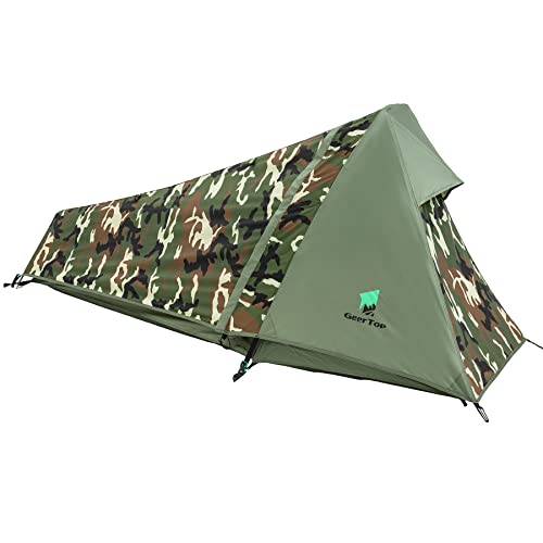 GEERTOP Ultralight Bivy Tent for 1 Person 3 Season Waterproof Single Person Backpacking Tent for Camping Hiking Backpack T...
