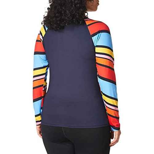 Nautica Women's Standard Rashguard ? Quick-Dry, UPF Protection, Swim Shirt, Pool, Beach, Hiking, Yoga, Volleyball