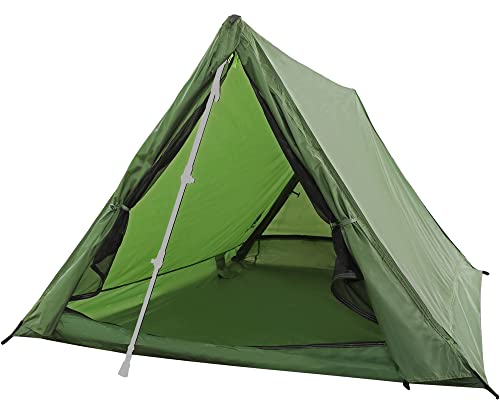 2 Person Trekking Pole Tent for 4-Season & 2 Person Tent Footprint Grey