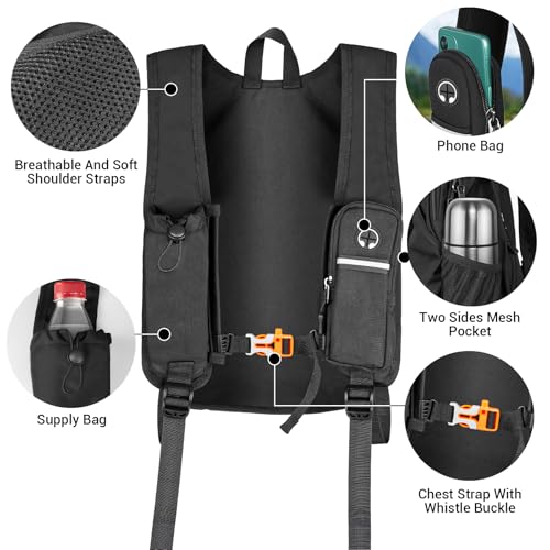 FUNANASUN 16L Ultra-Lightweight Foldable Waterproof Hiking Backpack For Women Men Small Backpack For Hiking Commuting Trav...