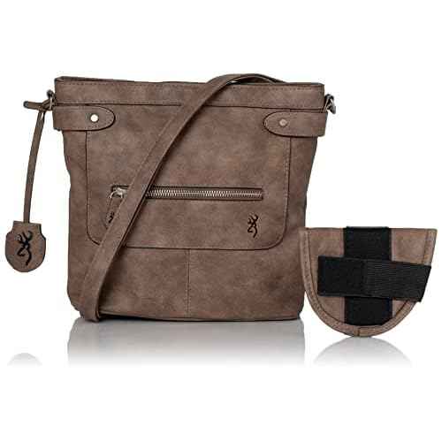 Browning Women's Concealed Carry Purse, Premium Holstered Handbag With Safety Locking Option