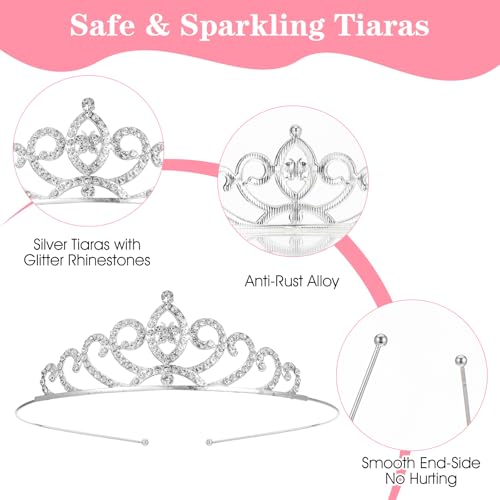 Yuanan 16 PCS Tiaras and Crowns for Women, Tiaras Bulk Princess Crowns Sparkly Rhinestone Tiara Set Tiara Headband for Wom...