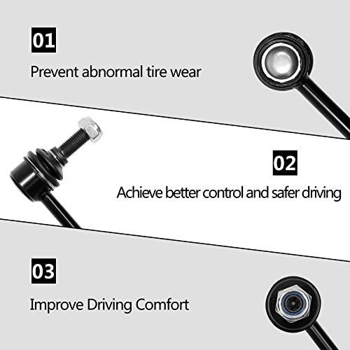 Front Sway Bar Stabilizer Links 2 Pcs｜Replacement For 2007-2017 Buick Enclave, Chevy Traverse, GMC Acadia & Saturn Outloo...