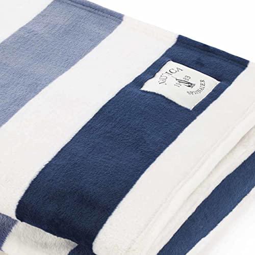 Nautica - Blanket, Ultra-Soft Plush Fleece Blanket for Bed or Couch, Lightweight Micro Flannel Throw Blanket for Year Roun...
