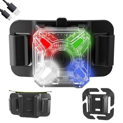 Nitecore NU06 LE 4-Color Rechargeable Signal and Safety Light, White, Red, Green, and Blue, compatible with ARC Rail, Magnetic, MOLLE & Hook-and-Loop